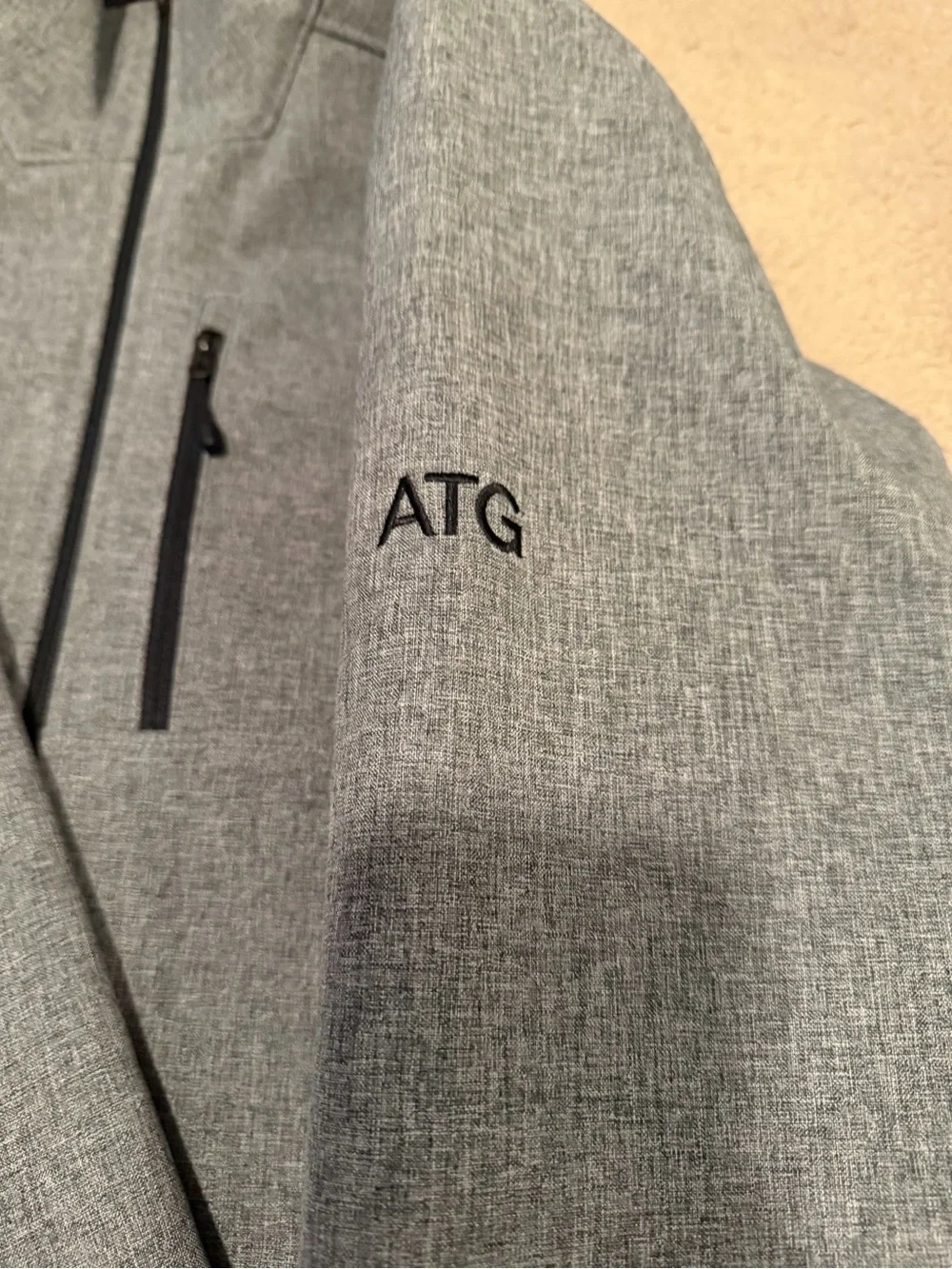 The North Face Men's Gray Softshell Jacket with Uber Embroidery